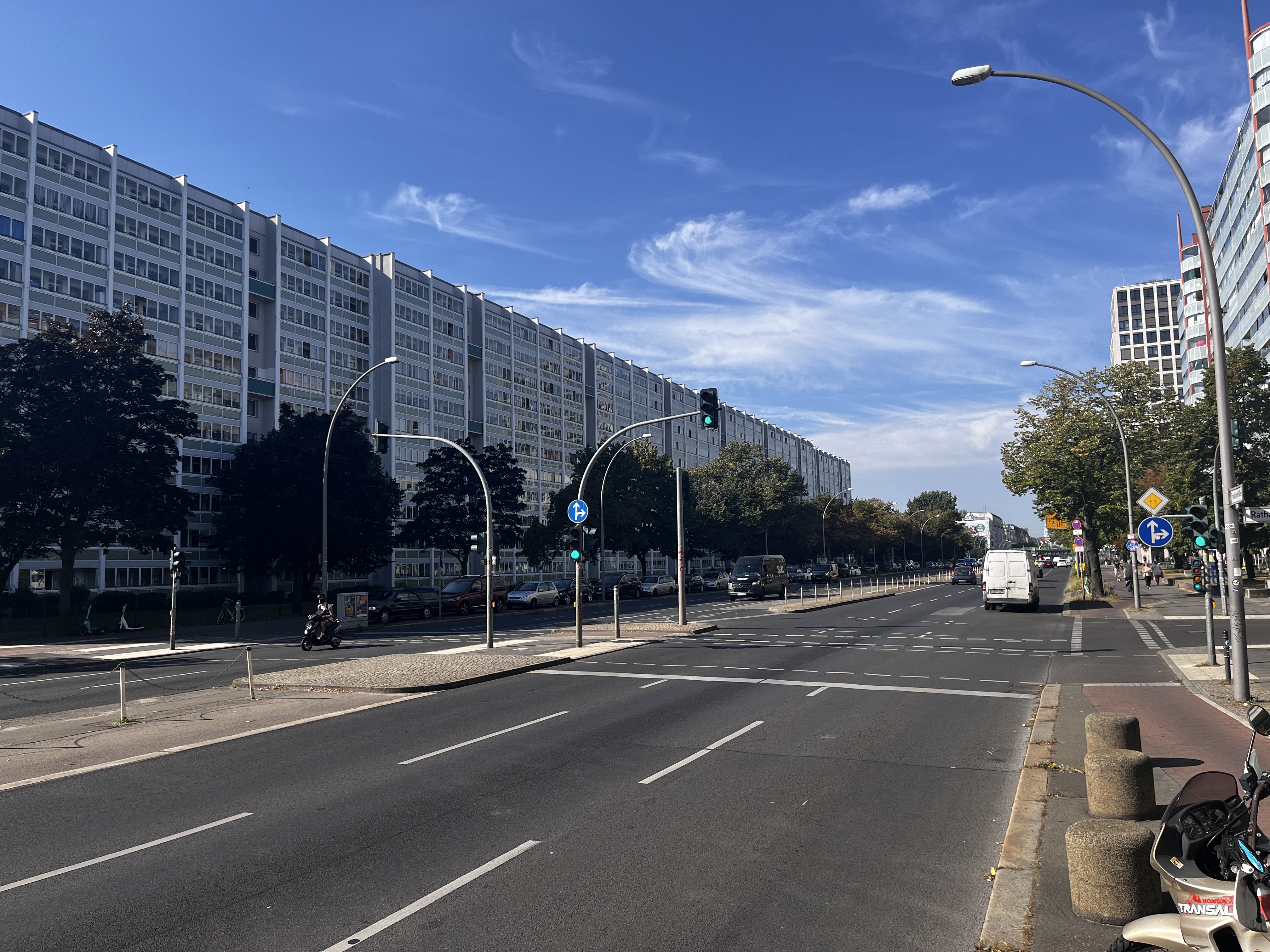 Blick auf das Wohngebiet Frankfurter Allee Süd