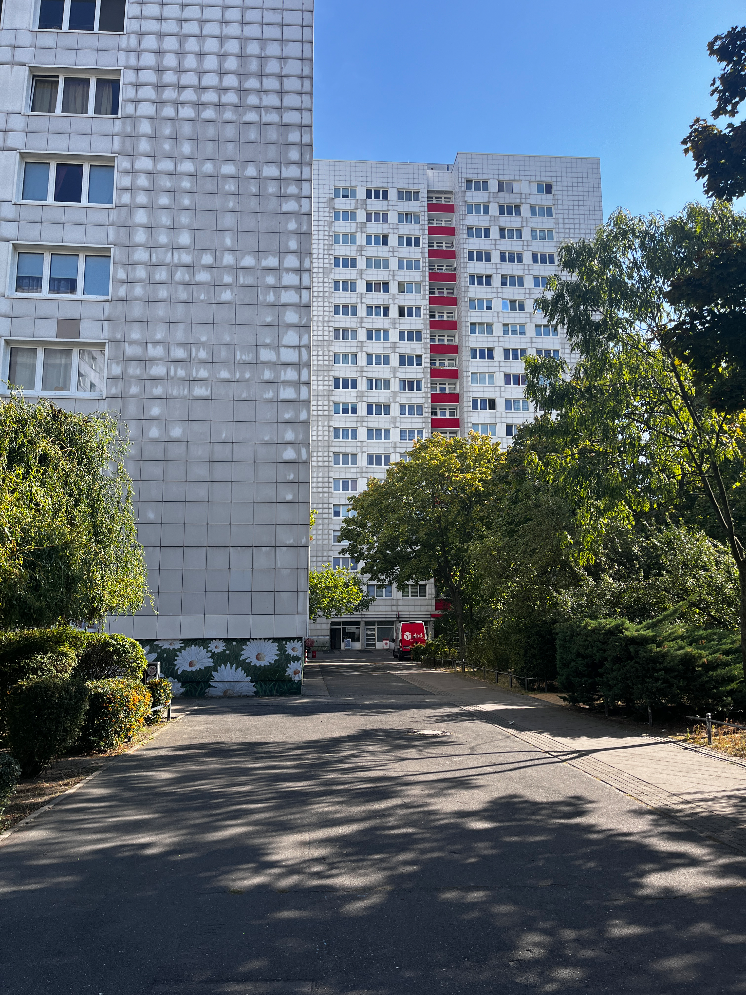 Innenbereich des Wohngebiets Frankfurter Allee Süd