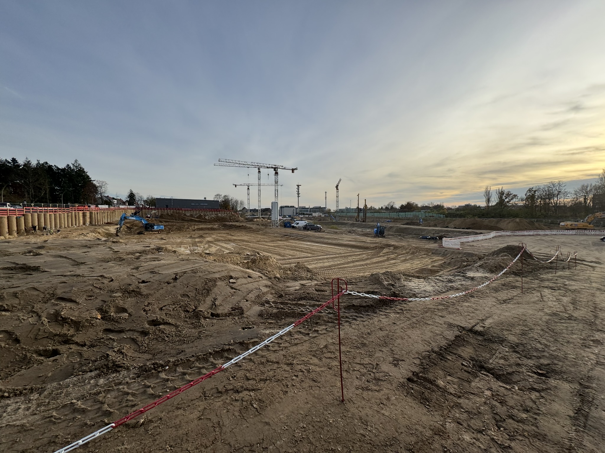 Blick auf die Baustelle