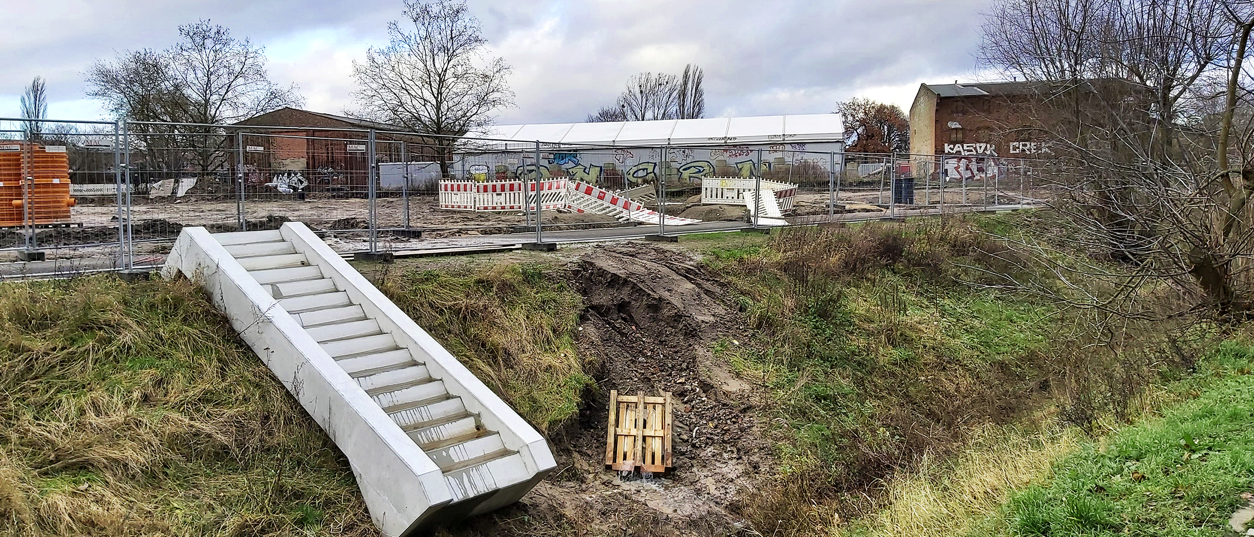 Blick auf eine Baustelle
