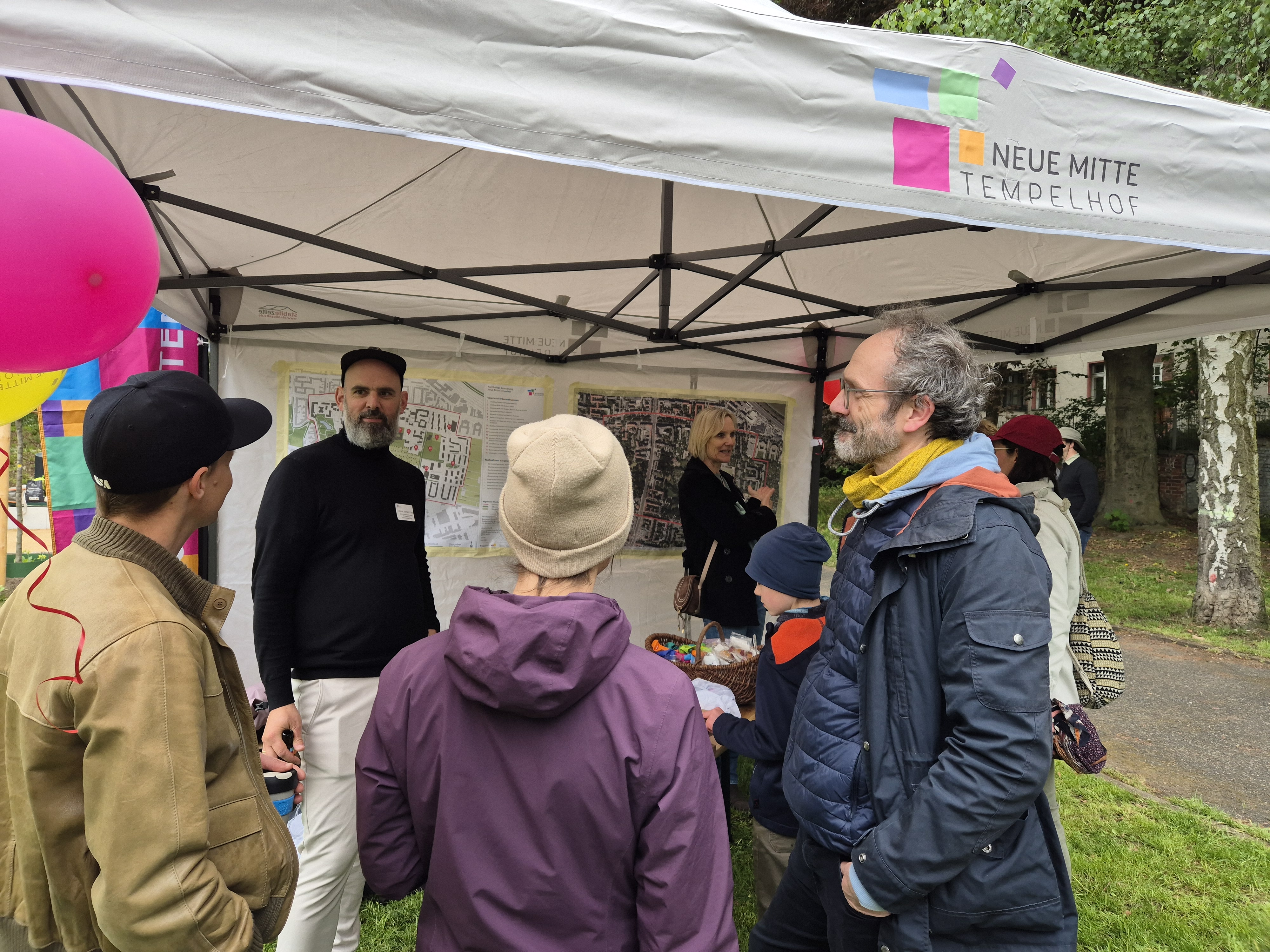 Tobias Juchem-Tresp, Bezirk Tempelhof-Schöneberg, am Stand der Neuen Mitte Tempelhof