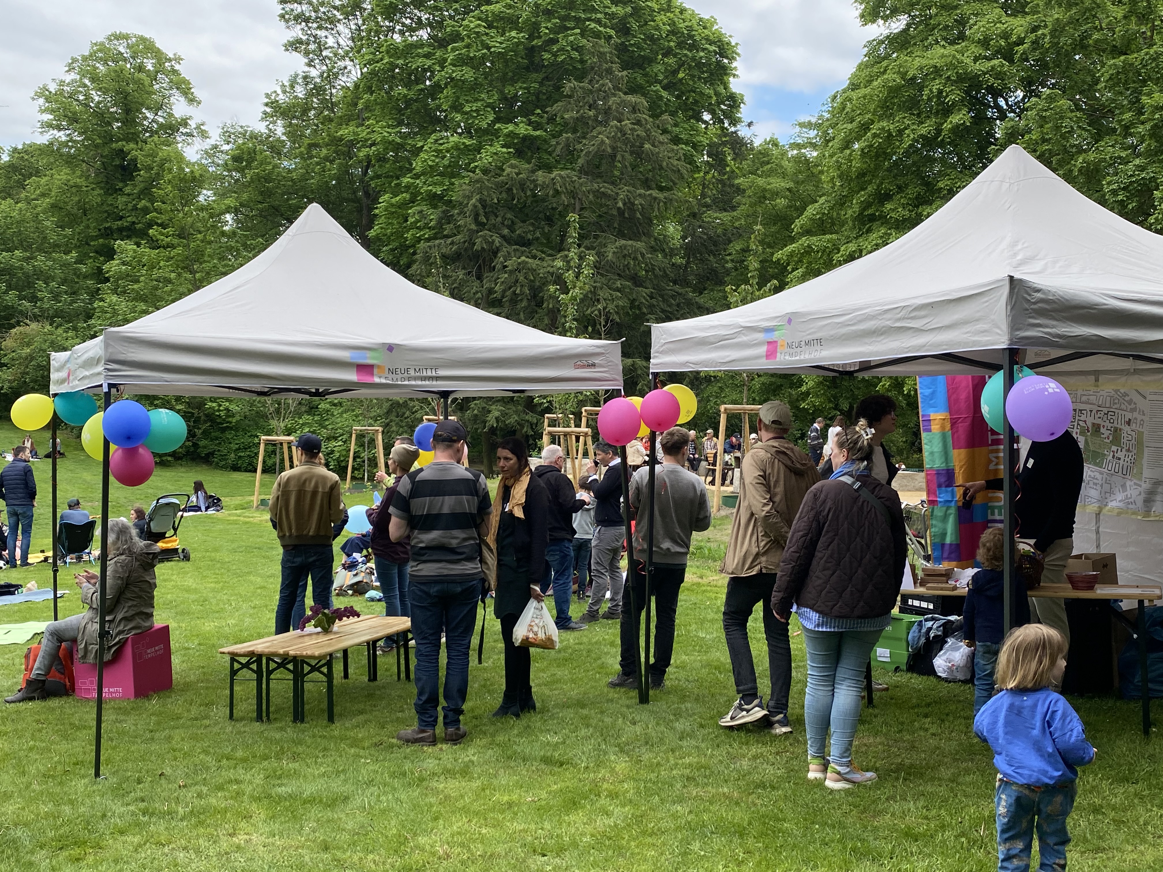 Eröffnung des Rosengartens im Franckepark in Berlin-Tempelhof, Tag der Städtebauförderung am 9. Mai 2026