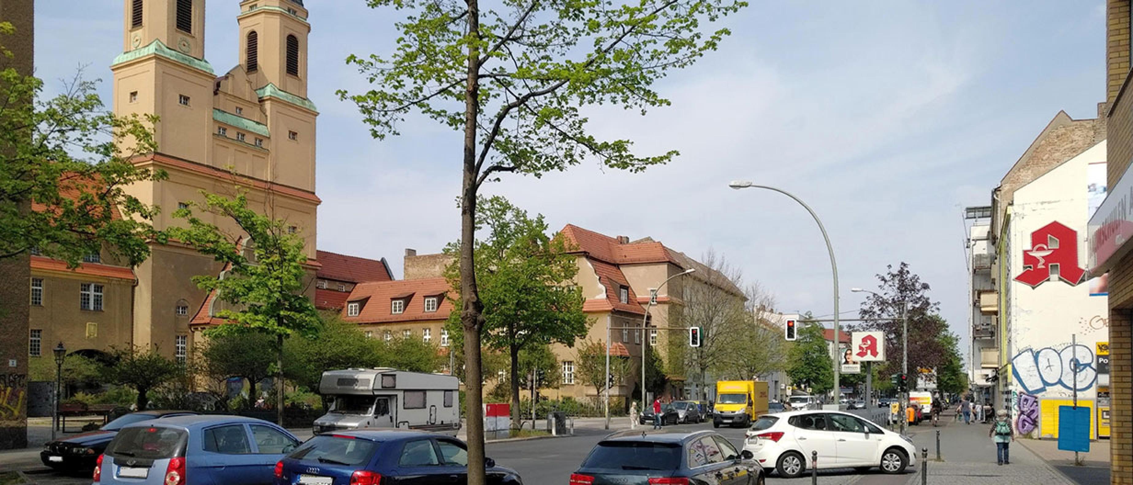 Blick in die Baumschulenstraße