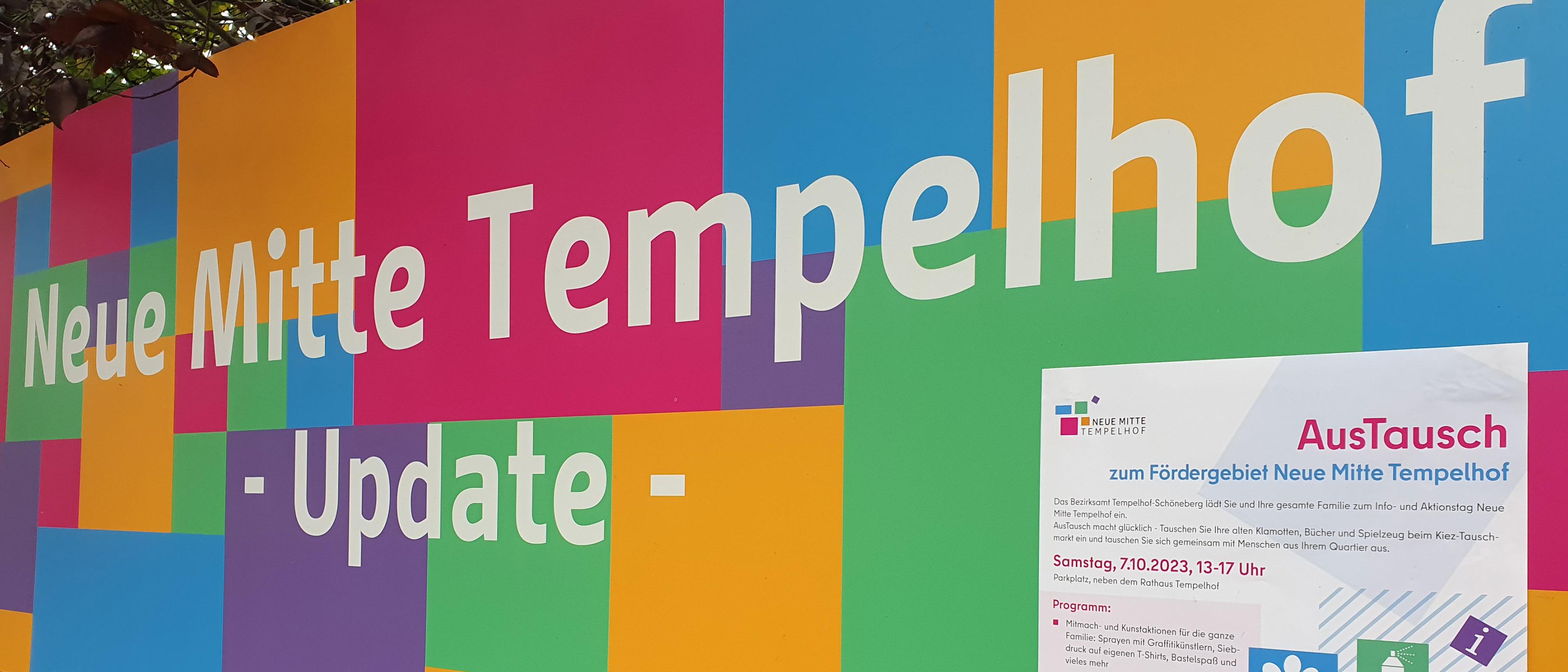 Schriftzg Neue Mitte Tempelhof