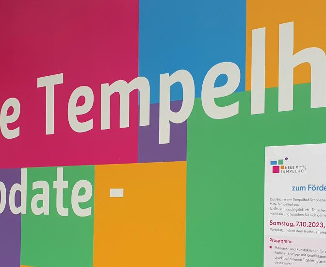 Schriftzg Neue Mitte Tempelhof