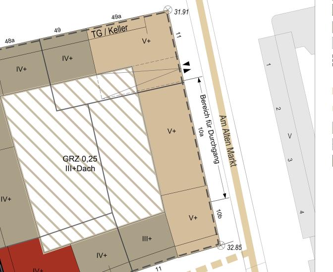 Ausschnitt aus der Plangrafik