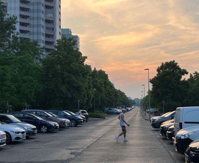 Sonnenuntergang im Ostseeviertel