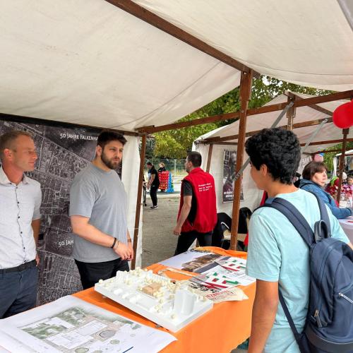 Stand auf dem Stadtteilfest