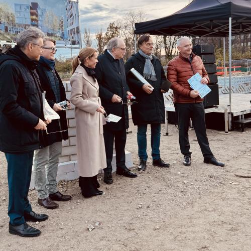 Grundsteinlegung für das Projekt Marienhöfe